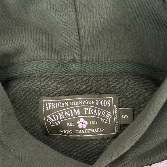 Denim Tears Floral Green Hoodie size small - Picture 2 of 5